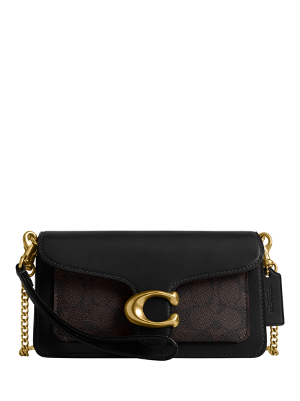 Coach Tabby 19 Chain Crossbody Bag, Walnut Black, Walnut Black