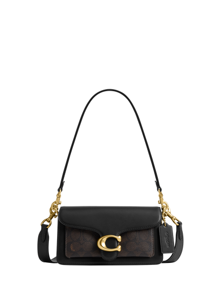 Coach Signature Tabby 20 Shouder Bag, Walnut, Walnut Black