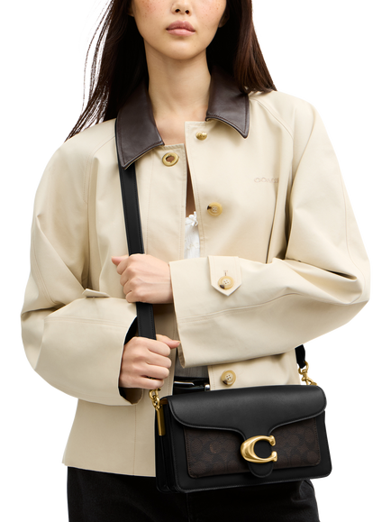 Coach Signature Tabby 26 Shouder Bag, Walnut - view 2, Walnut Black