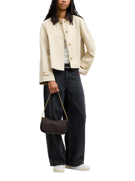 Coach Signature Waverly Shoulder Bag, Walnut Black - view 2, Walnut Black