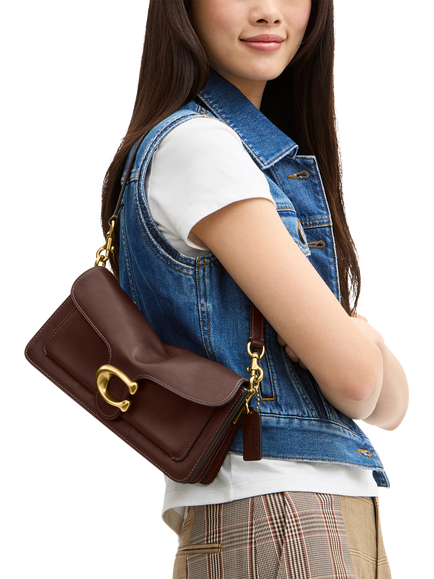 Coach Tabby 26 Soft Leather Shoulder Bag, Maple - view 2, Maple