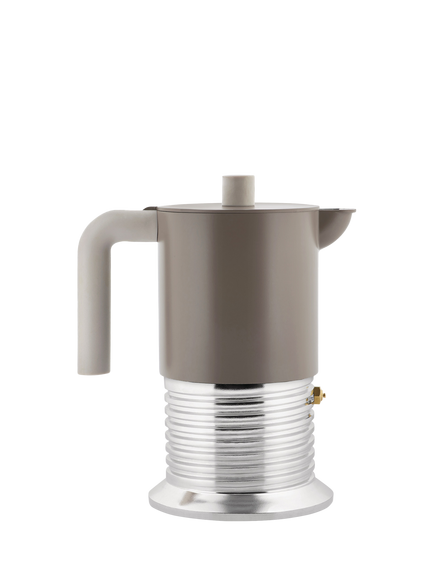 Alessi Vite Induction Stovetop Espresso Coffee Maker, 300ml, 6 Cup, Grey, Grey