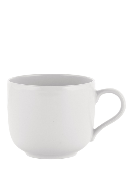 Alessi La Bella Tavola Porcelain Cup, Set of 4, 200ml, White, White