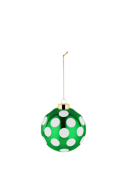 Alessi Delight Spot Bauble, Green, Green / White