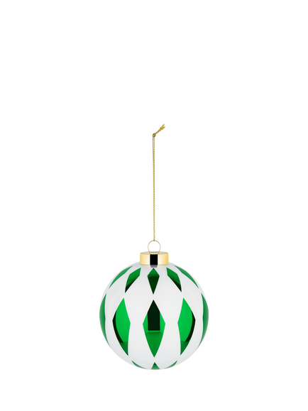 Alessi Delight Diamond Bauble, Green, Green / White