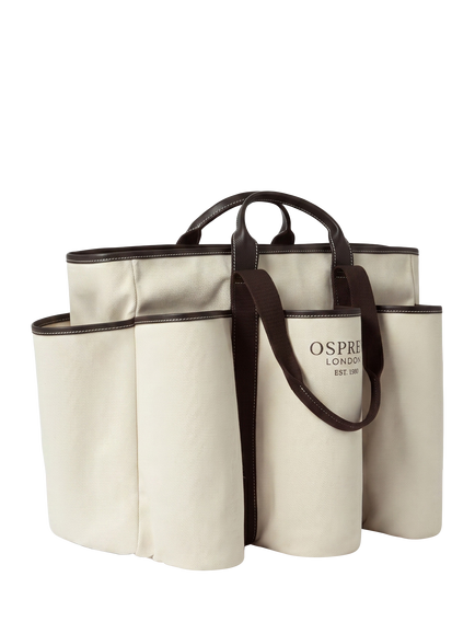 OSPREY LONDON Great Gaddesden Picnic Bag - view 2, Ivory/Chocolate