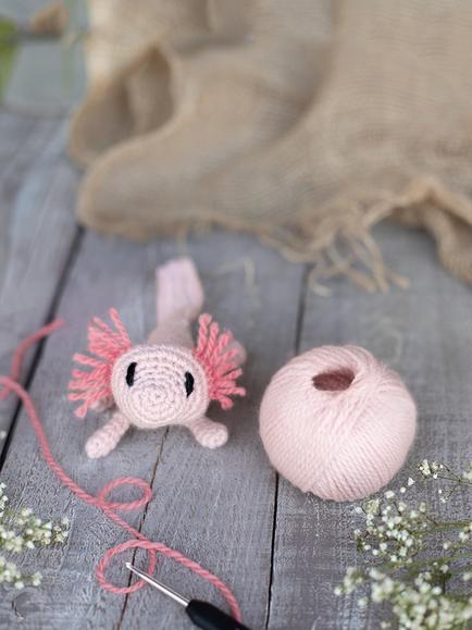TOFT Mini Danielle Axolotl Crochet Kit - view 2, Multi