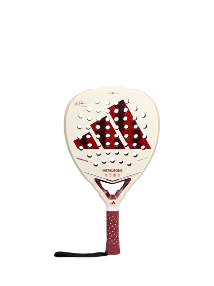 adidas Metalbone Reserve 2026 Padel Racket, White / Maroon - view 2, White / Maroon