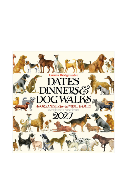 Emma Bridgewater Dates, Dinners & Dog Walks Family Wall Organiser 2027, Multi