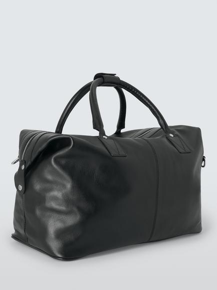 John Lewis Twin Handle Holdall Bag, Black - view 2, Black