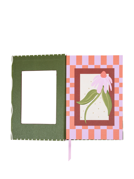 DesignWorks Ink Framed Florals Hardcover Lined Journal, Multi - view 2, Multi Multi