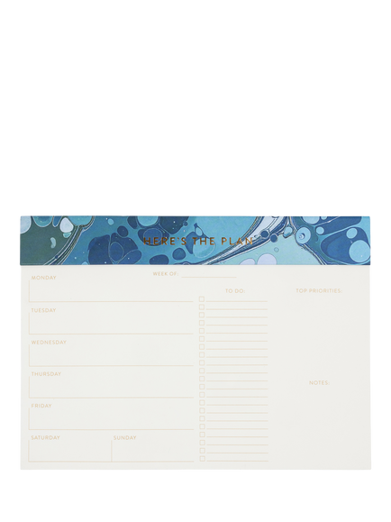 DesignWorks Ink Weekly Planner Notepad, Multi - view 2, Multi Multi