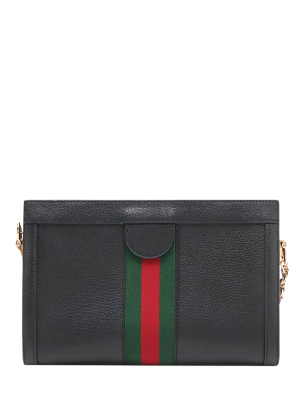 Pre-loved GUCCI Ophidia Leather Chain Shoulder Bag, Black - view 2, Black