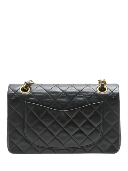 Pre-loved CHANEL Vintage 1994 Small Lambskin Classic Double Flap Bag, Black - view 2, Black