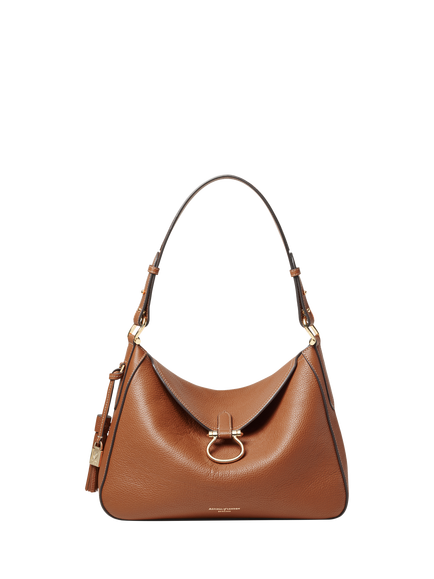 Aspinal of London Bella Leather Hobo Bag, Tan, Tan