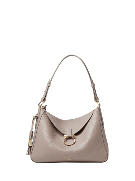 Aspinal of London Bella Hobo Bag, Moleskin, Moleskin