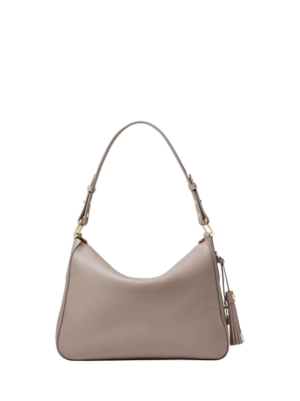 Aspinal of London Bella Hobo Bag, Moleskin - view 2, Moleskin