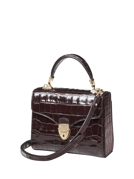 Aspinal of London Mayfair Leather Cross Body Bag, Amazonbrown - view 2, Amazonbrown