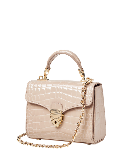 Aspinal of London Mini Mayfair Crossbody Bag, Taupe - view 2, Taupe