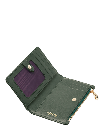 Aspinal of London Mayfair Purse, Evergreen - view 2, Evergreen