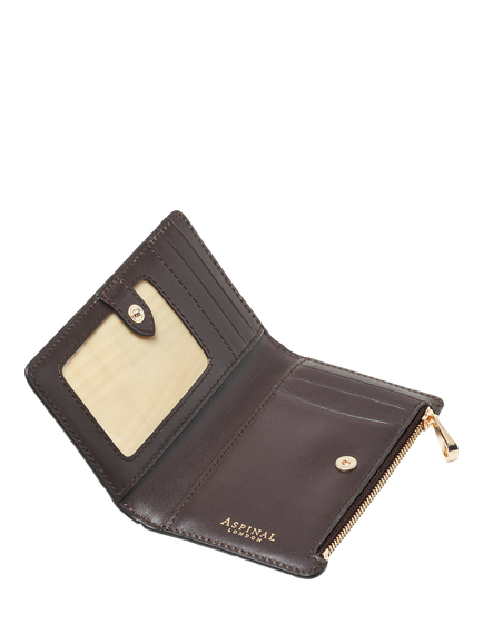 Aspinal of London Mayfair Leather Purse, Amazonbrown - view 2, Amazonbrown