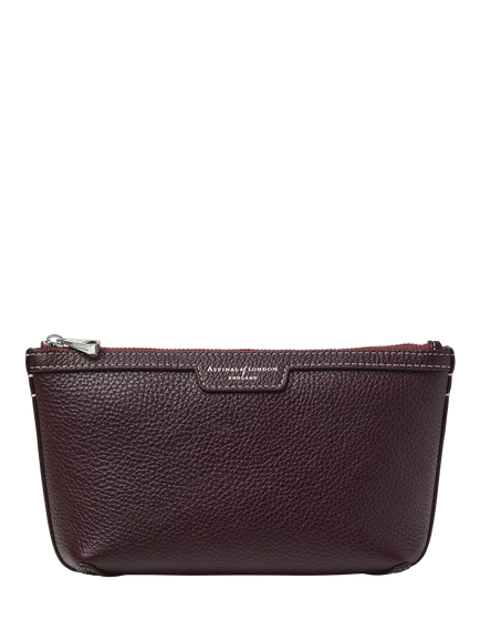 Aspinal of London Leather Cosmetic Case, Wine, Wine