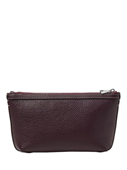 Aspinal of London Leather Cosmetic Case, Wine - view 2, Wine