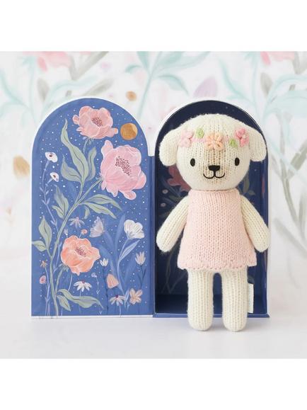 cuddle+kind Tiny Collection Charlotte Dog Hand Knitted Boxed Soft Toy, H15cm - view 2, Multi