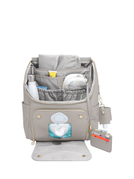 Stackers Baby Changing Backpack, Taupe - view 2, Taupe