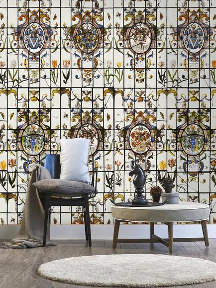 MINDTHEGAP Heraldische Wallpaper, Natural - view 2, Natural