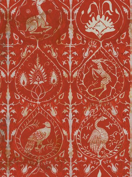 MINDTHEGAP Hunters Tapestry Wallpaper, Red, Red