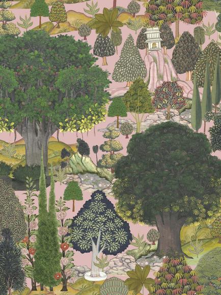 MINDTHEGAP Jardin Sauvage Wallpaper, Green, Green