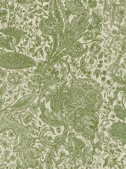 MINDTHEGAP Sarkozy Wallpaper, Green, Green