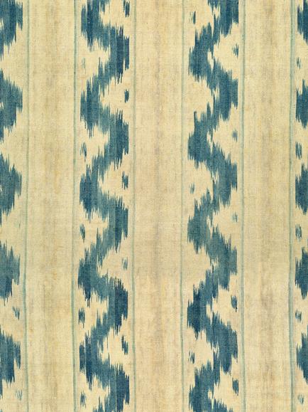 MINDTHEGAP Vintage Ikat Wallpaper, Blue, Blue