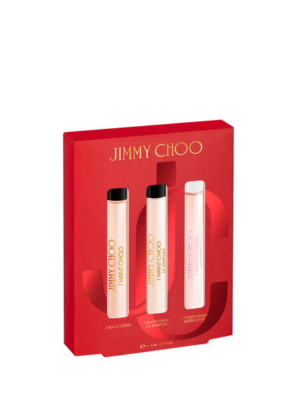 Jimmy Choo I Want Choo Trio Travel Fragrance Gift Set, 3 x 10ml, 