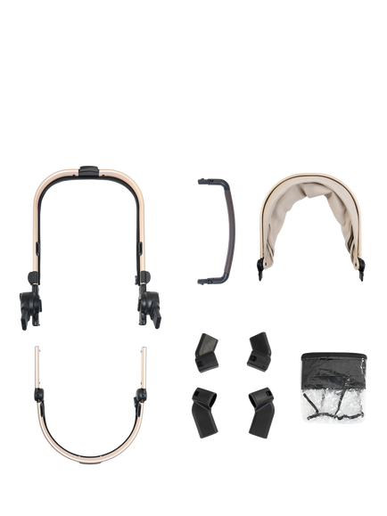 iCandy Peach 8 Single-to-Double Pushchair Converter Base, Biscotti