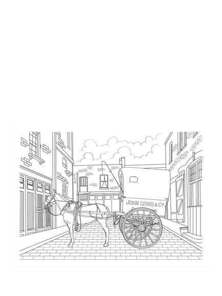 John Lewis x Colour Your Streets Colour In John Lewis Colouring Book - view 2, Multi