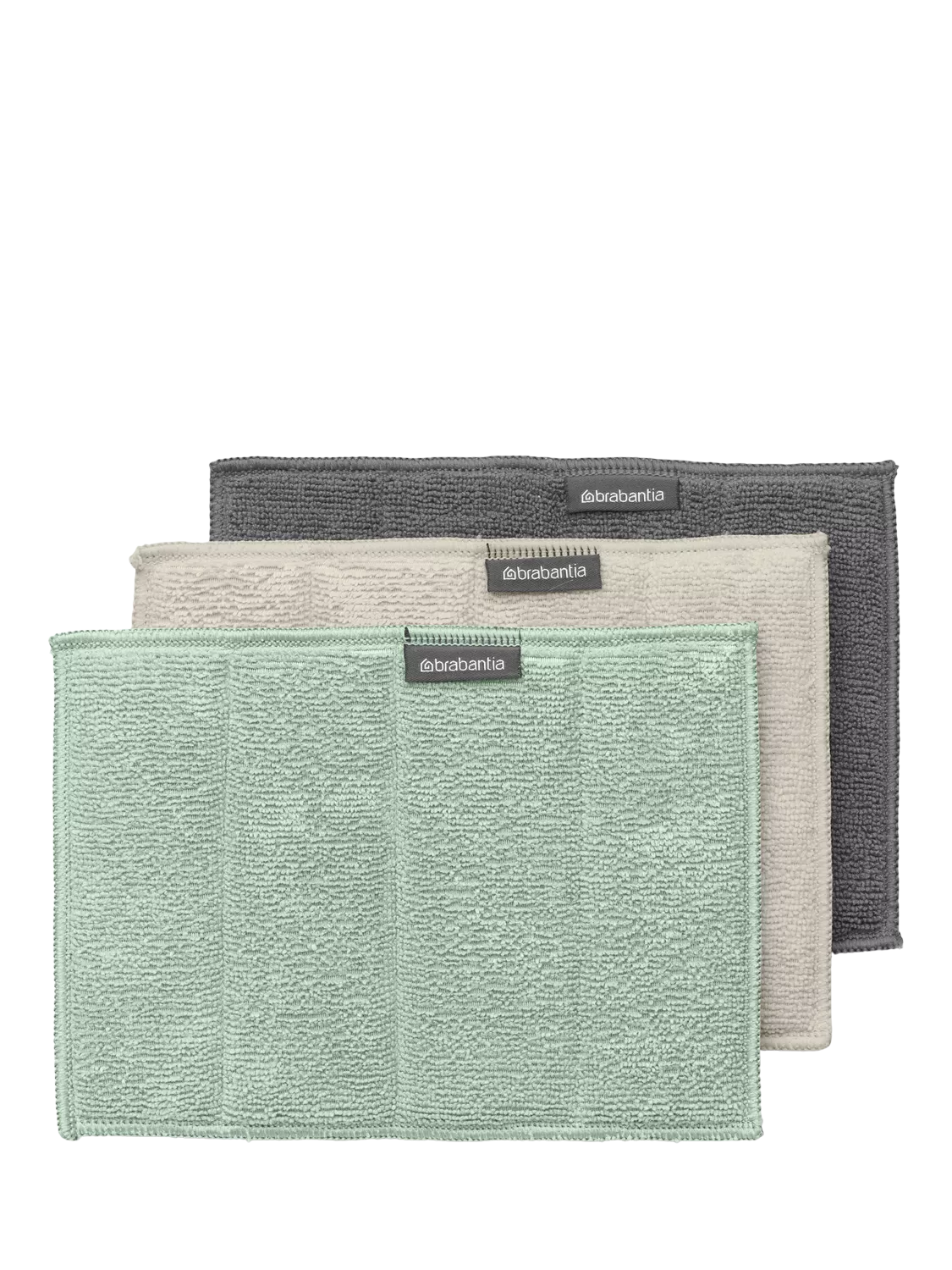 Brabantia SinkSide Microfibre Cleaning Pads, Pack of 3, Soft Beige