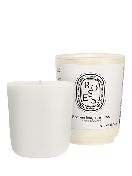 Diptyque Roses Classic Scented Candle Refill, 190g, 