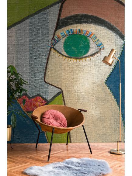 Galerie Abstract Face Wallpaper Mural, WH45256M - view 2, Wh45256m