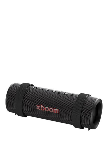 LG xboom Grab Bluetooth Portable Speaker with AI Lighting, Black, Black