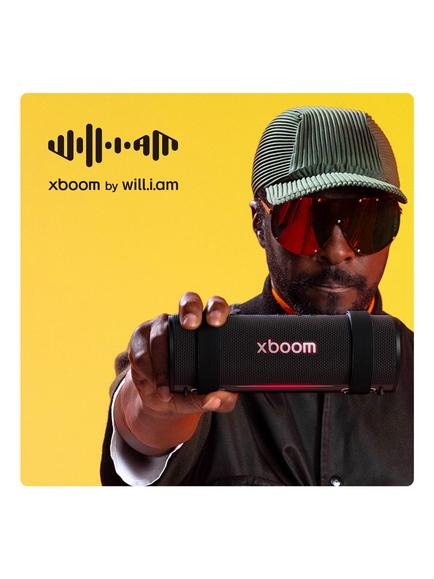 LG xboom Grab Bluetooth Portable Speaker with AI Lighting, Black - view 2, Black