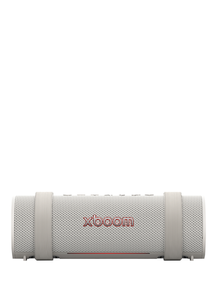 LG xboom Grab Bluetooth Portable Speaker with AI Lighting, Grey - view 2, Grey
