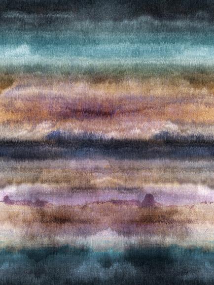 Galerie Blurred Sunset Stripe Wallpaper Mural, WH45257M, Wh45257m