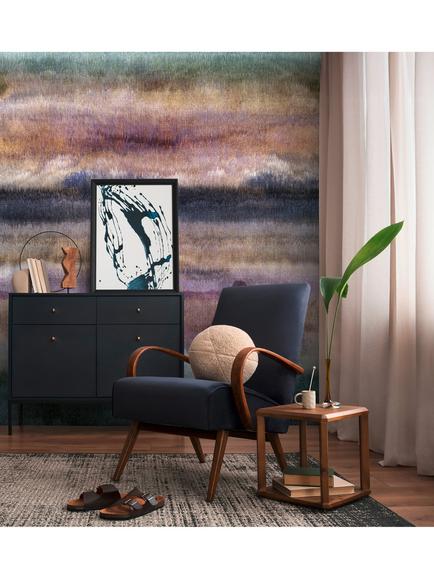 Galerie Blurred Sunset Stripe Wallpaper Mural, WH45257M - view 2, Wh45257m