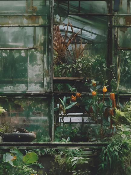Galerie Botanical Haven Wallpaper Mural, HZ62094M, Hz62094m