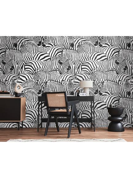 Galerie Cluster of Zebras Wallpaper Mural, WH45239M - view 2, Wh45239m