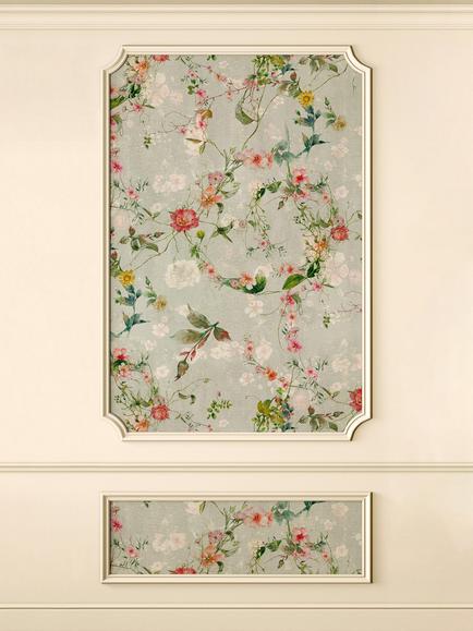 Galerie Floral Wood Panel Wallpaper Mural, WH45215M, Wh45215m