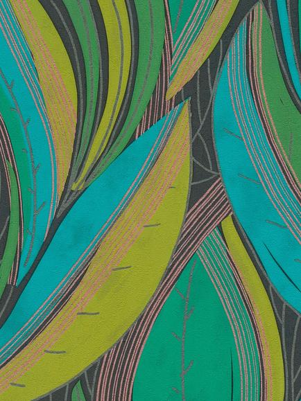 Galerie Flowing Leaf Wallpaper, Hz62063