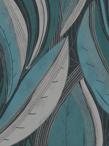 Galerie Flowing Leaf Wallpaper, Hz62064